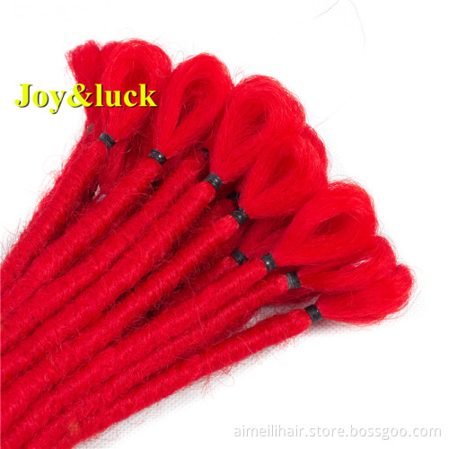 Wholesale Price Hair Extension Wig In Afro Handmade Dreadlock  Crochet 22 inch One Root Braided Braids Synthetic Wig
